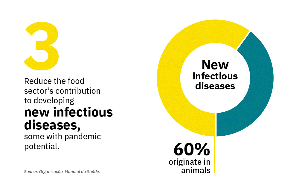 Chart about new diseases of animal origin